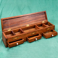 scatola in legno porta the