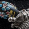 veneziane con lapislazzuli, con argento centrale