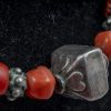 corallo rosso a cilindro e argenti indiani