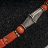 corallo rosso a cilindro e argenti indiani